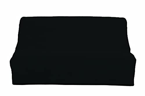 Soleil d'ocre Panama Housse de clic-clac, Coton, Noir, 180 à 200 x 120 à 140 cm