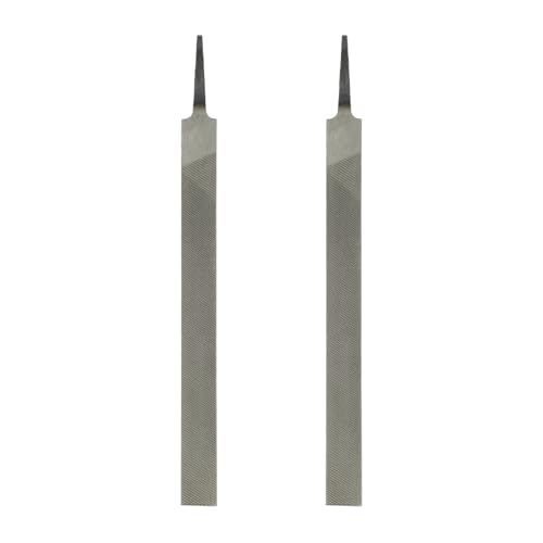 HARFINGTON 2 limas planas de corte grueso de 12 pulgadas, dientes de doble corte, acero de alto carbono, lima de escofina manual sin mango para quitar desbarbado de madera y metal