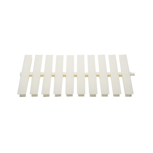Rejilla De Desbordamiento Canalón For Exteriores, Drenaje Cubierta Piscina, For Patio Casa Y Villa(Bone Color,30cm/10piece)