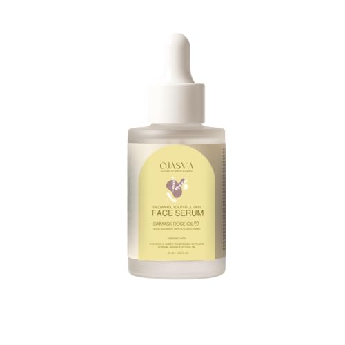 Image of Vitamin C Face Serum for Glowing Skin 30ml | 100%Natural | Brightening & Skin Radiance Booster with Damask Rose Oil, Vitamin E & Herbal Extracts | Reduces Dark Spots, Pigmentation & Dullness | Boosts Collagen Production | Lightweight Non-Sticky Face Serum for Men & Women | 30ml
