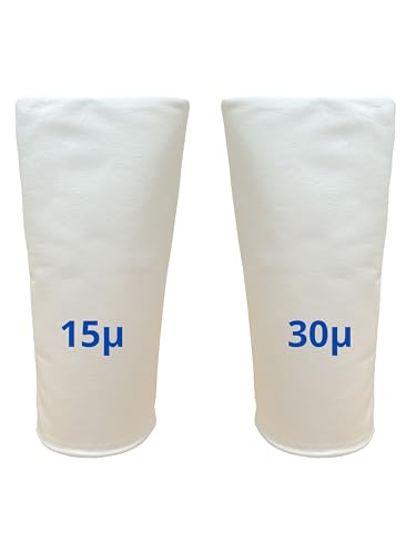 Poches filtrantes Compatibles avec Piscine Desjoyaux - lot: Une 15 microns et Une 30 microns
