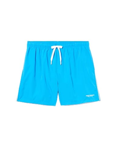 Armani Exchange Men's Milano New York Swim with Zipper Detail