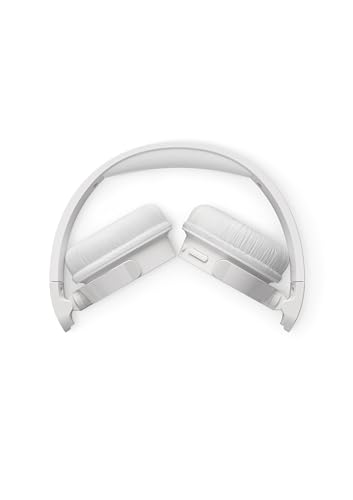 PHILIPS TAH4209WH Leichter ohraufliegender kabelloser Bluetooth-Kopfhörer mit passiver Geräuschisolierung – 55 Stunden Spielzeit… – Ansicht 3