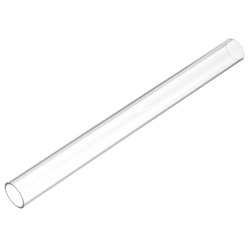 Image of uxcell Clear Rigid Tubing 24mm(0.94 inch) ID x 28mm(1 1 /8 inch) OD x 1Ft(305mm) Length Round Plastic Polycarbonate Tube