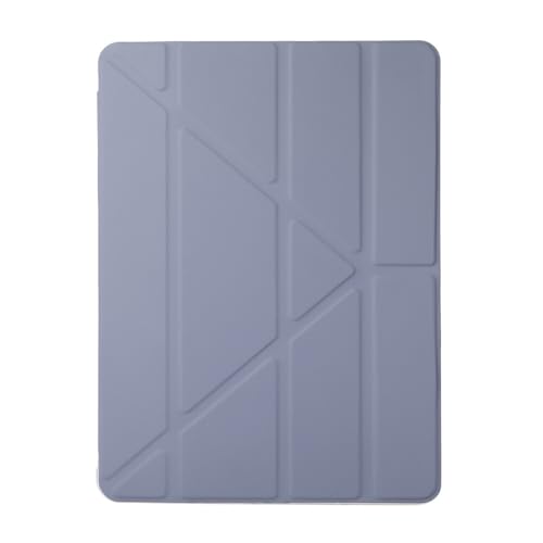 Étui iPad Air 11 M2 2024 lavande en cuir et silicone avec support