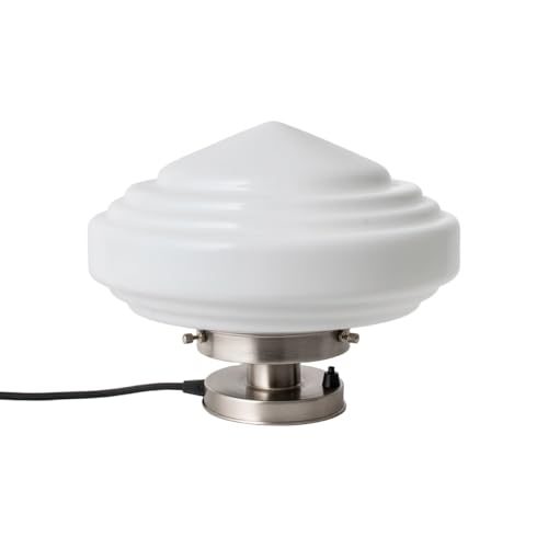 Lampe à poser Déco Punt en nickel mat, l'excellence de l'Art Déco Trade