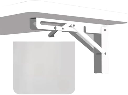 Wall Mounted Folding Table 40x40cm/16x16in White Drop Leaf Dining Table for Kitchen Laundry Room Office SpaceSaving Wooden Fold Down Table