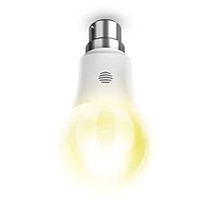 Hive Lights Dimmable B22 Bayonet Smart Bulb, Works with Amazon Alexa, 9 W, White