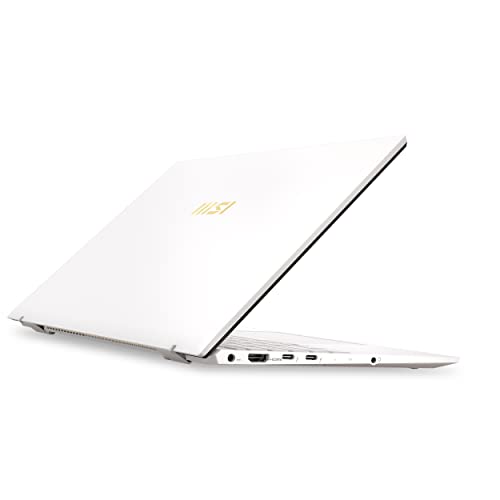 Image of msi Prestige 13 EVO 13.3 inch FHD+ Laptop: Intel Core i5-1240P, Intel Iris Xe, 16GB DDR4, 512GB NVMe SSD, Thunderbolt 4, HDMI, MicroSD Card Reader, Win 11 Home: Pure White A12M-070US