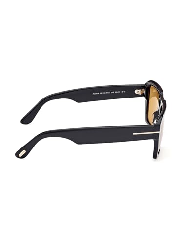 Image of Tom Ford Redford Sunglasses in Shiny Black /Brown