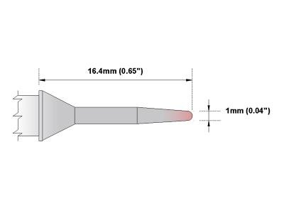 Image of Thermaltronics PM80CS154 Conical Sharp 1.0mm (0.04in)