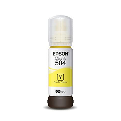 Garrafa de Tinta Original Epson EcoTank 504 Amarelo - T504420