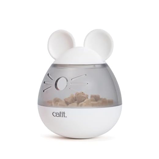 Catit PIXI Treat Dispenser, Interactive Treat Dispensing Cat Toy, Mouse