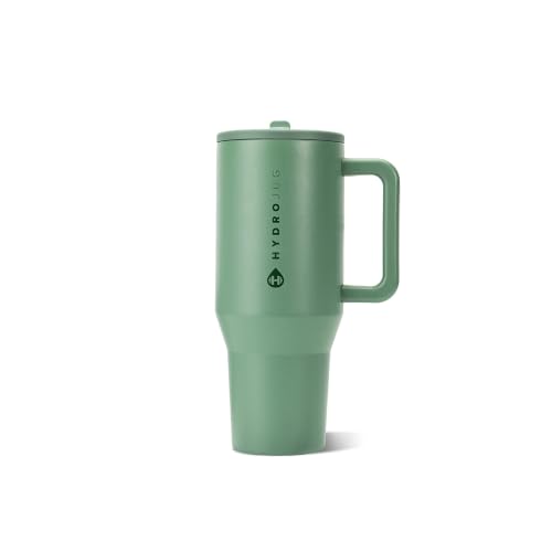 Image of HydroJug Traveler 32oz, Insulated Tumbler with Handle & Straw, Sage