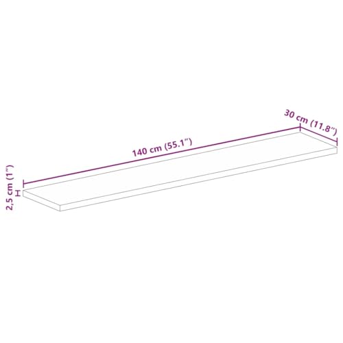 Tablero de madera de acacia rectangular de 140 cm para renovar tus muebles 4