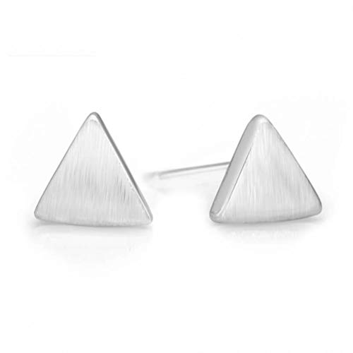Pendientes de triángulo cepillado con forma geométrica unisex
