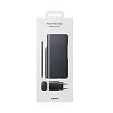 c Samsung EF-FF92KKBEG Leather Flip Cover Galaxy Z Fold 3 5G con S Pen y Cargador Negro