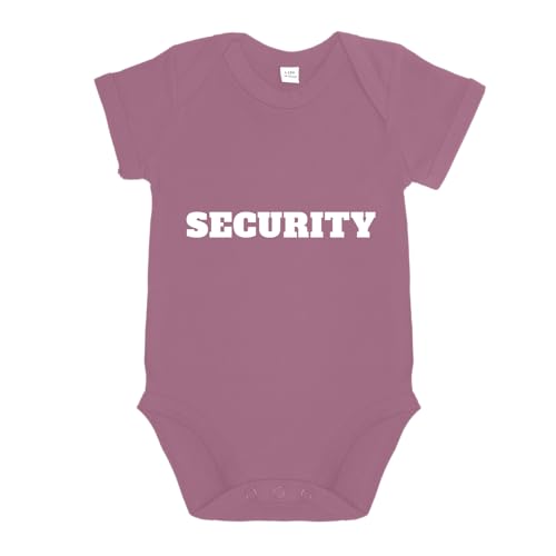LIEBTASTISCH - Security - Baby body kurzarm - Strampler - mit Druckknöpfen - Jungen & Mädchen - 100% Bio Baumwolle - Geschenk - Geschenkidee - Neugeborene (Pink 3-6 Monate)