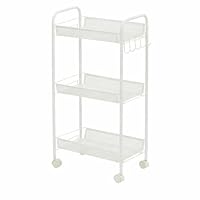 Amazon.co.jp: ミニワゴン キャスター付き メッシュ 3段 約幅44.5×奥行