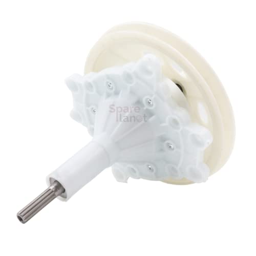 Image of Spareplanet Washing Machine Gearbox with Pulley (Long Shaft) Compatible with Whirlpool Semi Automatic Washing Machine