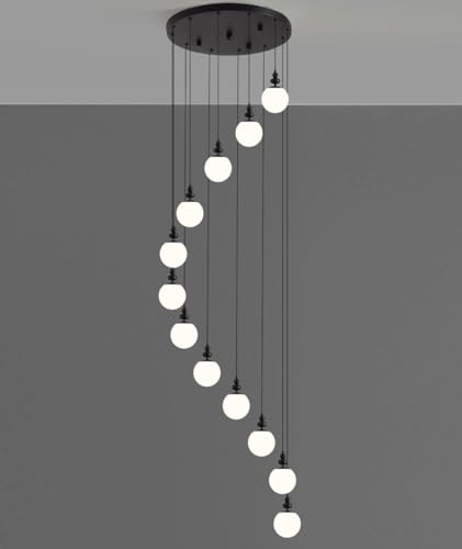 Luminaire escalier haut plafond MOCHAMIK lustre de salon villa à éclairage variable