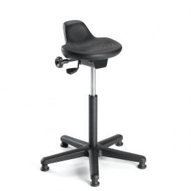 Nexel Interion Ergonomic Standing Stool, Black, 250 Lb. Capacity 571005