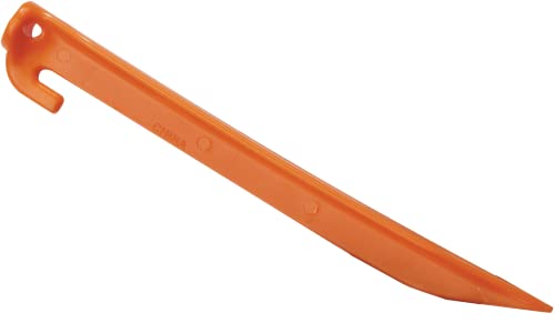 Coghlan's 12-Inch Recycled Plastic Tent Pegs - Durable Ground Stakes for Secure Camping, Backpacking, Outdoor Equipment - Essential Camping Gear Accessories, Lightweight & Eco-Friendly, Pack ...
