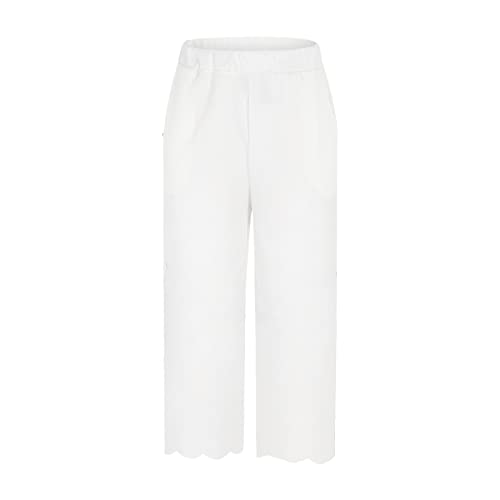 Linen Palazzo Pants For Women,Plus Size High Waist Relax Fit Lightweight Boho Pants Graphic Pattern Work Pants Trousers With Pockets,Linen Trousers For Women,Floral Harem Pants #TOP1