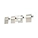 EGLO Madrona 4-Light Wall Sconce Bathroom with Seedy Acrylic Shade Modern Dimmable LED Mirror Vanity Light Fixture, Chrome