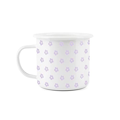 Purely Home Be Kind Floral Enamel Mug Durable Hot Drinks Outdoor Cup for Travel Picnics Home Festivals Hiking Mountaineering Fishing - Image 2