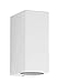 Produktbild Trango IP44 Up & Down Light aus Aluminium Druckguß in Eckig Weiß, Wandleuchte, Wandstrahler 8011-SW Außenleuchte Außenlampe Wandlampe, Außenstrahler geeignet für 2x GU10 LED (ohne Leuchtmittel)