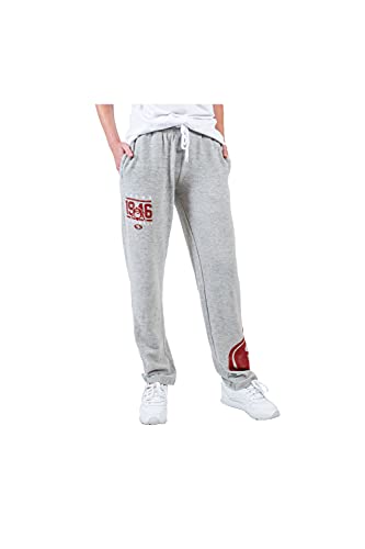 Ultra Game NFL San Francisco 49ers Womenss Jogger Pants Punt Brushed Hacci Sweatpants, Gray, Medium