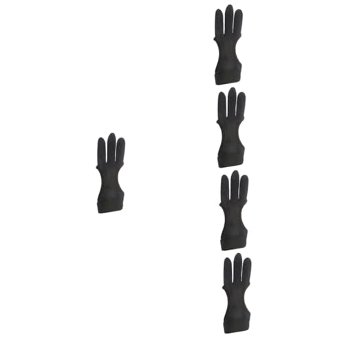 Milisten 3pcs Portable Adjustable Archery Glove Three-Finger Finger Protector for Enhanced Shooting Accuracy and Comfort Archery Accessory for and Practitioners
