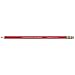 Ticonderoga® Erasable Checking Pencils, Presharpened, Carmine Red, Pack Of 12