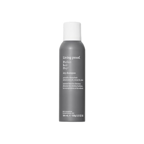 Living Proof Perfect Hair Day Dry Shampoo – Absorbs Oil, Sweat, Odor, Cleans Hair, Fresh Scent, Detoxifies Scalp for Women and Men 4 oz