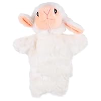 SOPOTUTU Plush Sheep Hand Puppet Educational Storytelling Toy Interactive Cartoon Sheep Plush Prop for Boys and Girls Preschool Play
