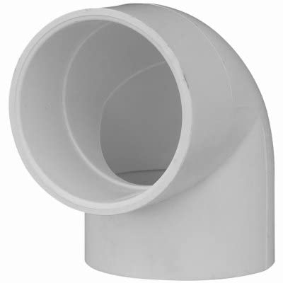 10-Pack 2-Inch 90-Degree PVC Elbow Fittings - Utility Grade For Schedule 40 Pipes
