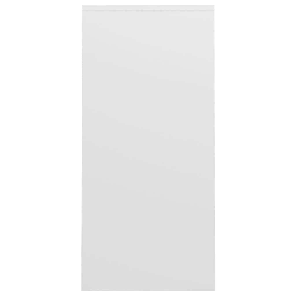 Mesa de ordenador blanca 102,5 x 35 x 75 cm de madera con 4 compartimentos, mesa de ordenador para el trabajo, ordenador portátil, esquina, escritorio de pie para oficina en casa