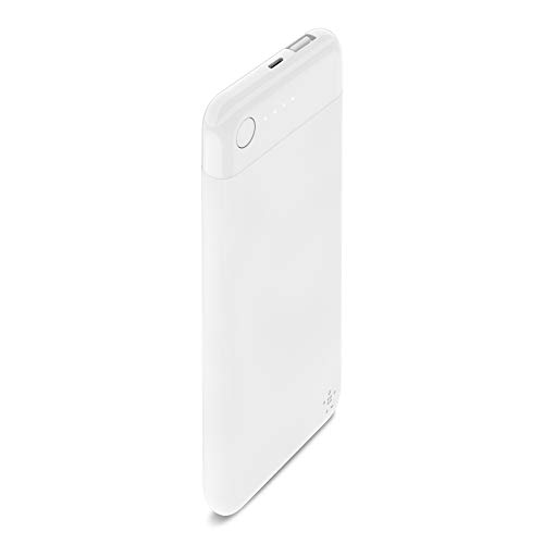 Belkin Boost Charge Powerbank 5K mit Lightning Connector (MFI-zertifiziertes, portables 5000 mAh Lightning Ladegerät für iPhone 11, 11 Pro/Pro Max, X, XS, XS Max, XR, SE, 8/8+, iPad) Weiß