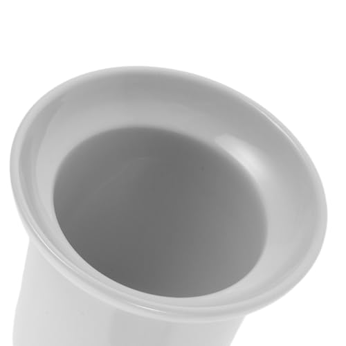 Support d'angle pour brosse WC en céramique blanche, solution gain de place hygiénique