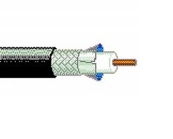 1694A 100FT RG6/U Low Loss Serial Digital Coax Cable 18 AWG Solid Bare Copper Overall Foil/TC Braid 95% CMR/CMG/FT4 for SDI/HDTV Digital Video - Black Belden