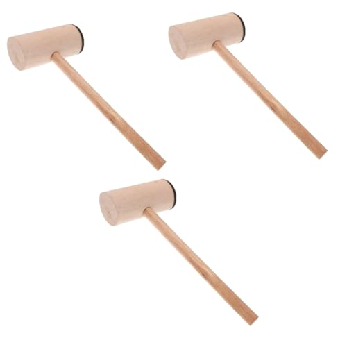 POPETPOP 3 Juegos Juguetes Motosierra para Agitarse Perforar Dimensionador Equipo Brain Toys Martillo Pequeño Juguete De Madera Pequeño Martillo Pretender Jugar Martillos 5 Piezas * 3