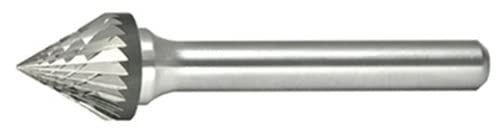 Fresa Alfa Tools B71260AD Carburo 60° Cono Doble Corte miniatura 1