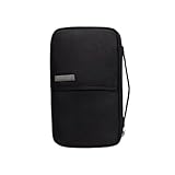 Carteira Case Porta Passaporte Bolsa Cartão Id Viajem (Preto)