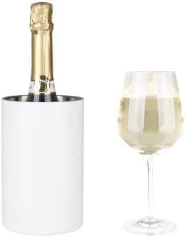 Classiko Wine Chiller Bucket - Insulated Double Wall Stainless Steel Wine Chiller Bucket for 750ml Bottles - Keep wine cold for hours, Elevate your drinking experience