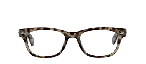 Peepers by PeeperSpecs Clark Square Reading Glasses, Gray Tortoise, 49 mm