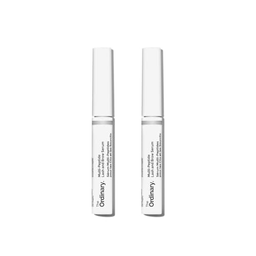 The Ordinary Multi-Peptide Lash and Brow Serum, Peptide-Powered Formula for Thicker, Fuller Looking Lashes & Brows, 0.16 Fl Oz (Pack of 2)