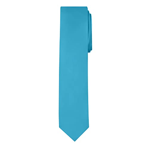 Image of Jacob Alexander Men's Skinny Width 2 inch Solid Color Tie