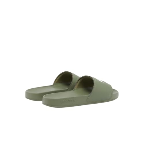 Lacoste Men's Serve Slide 0.0, Green & White Croc, 123
