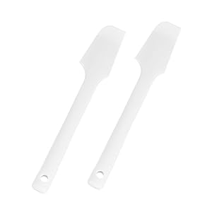 2pcs Peanut Butter Scraper Cookie Spatulas Icing Smoother Sweetened Bean Paste Spatulas Burger Peanut Butter Spreader Mixing Spatula Scraper Pie Kitchen Equipment White